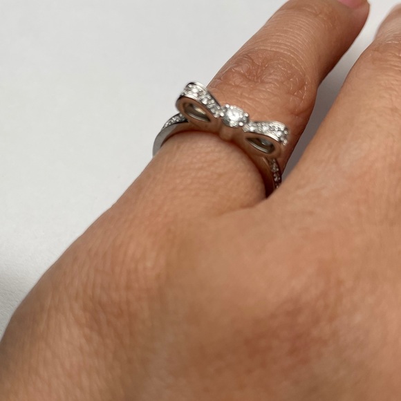 Chanel bow ring ruban 18k white gold w/ diamonds - Picture 3 of 3